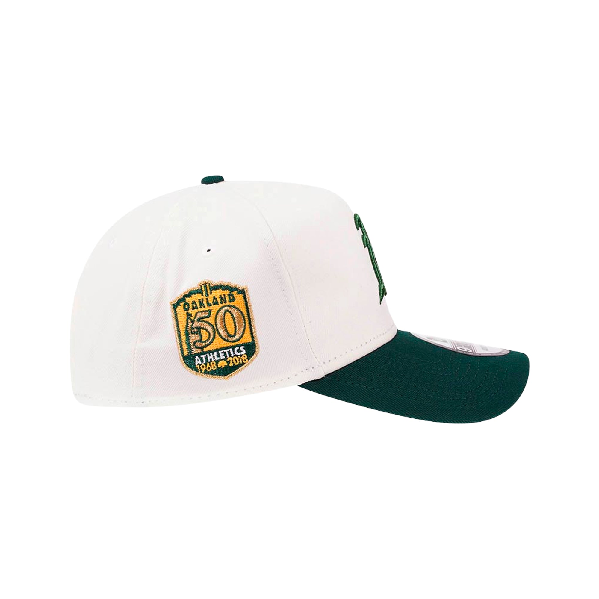 Gorra Snapback 9FORTY A-Frame De Los Oakland Athletics 50th Anniversary Chrome Two Tone