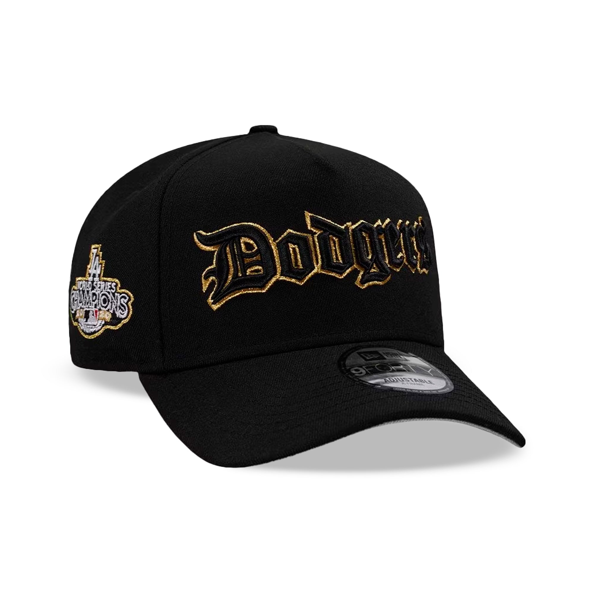 Gorra Snapback 9FORTY A-Frame De Los Angeles Dodgers World Series Champs 2020 Black Gold
