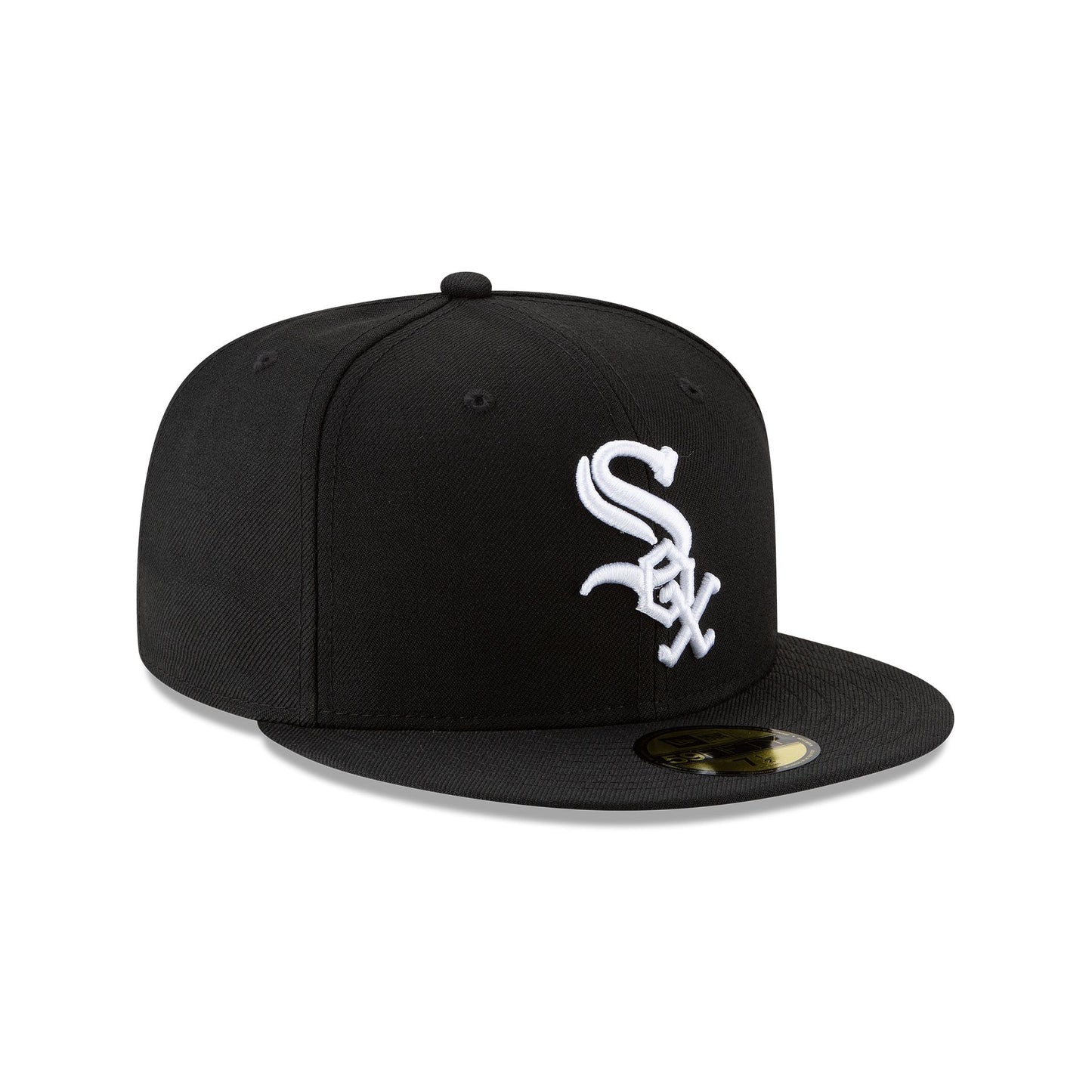 Gorra 59FIFTY FITTED De Los Chicago White Sox Black and White Basic