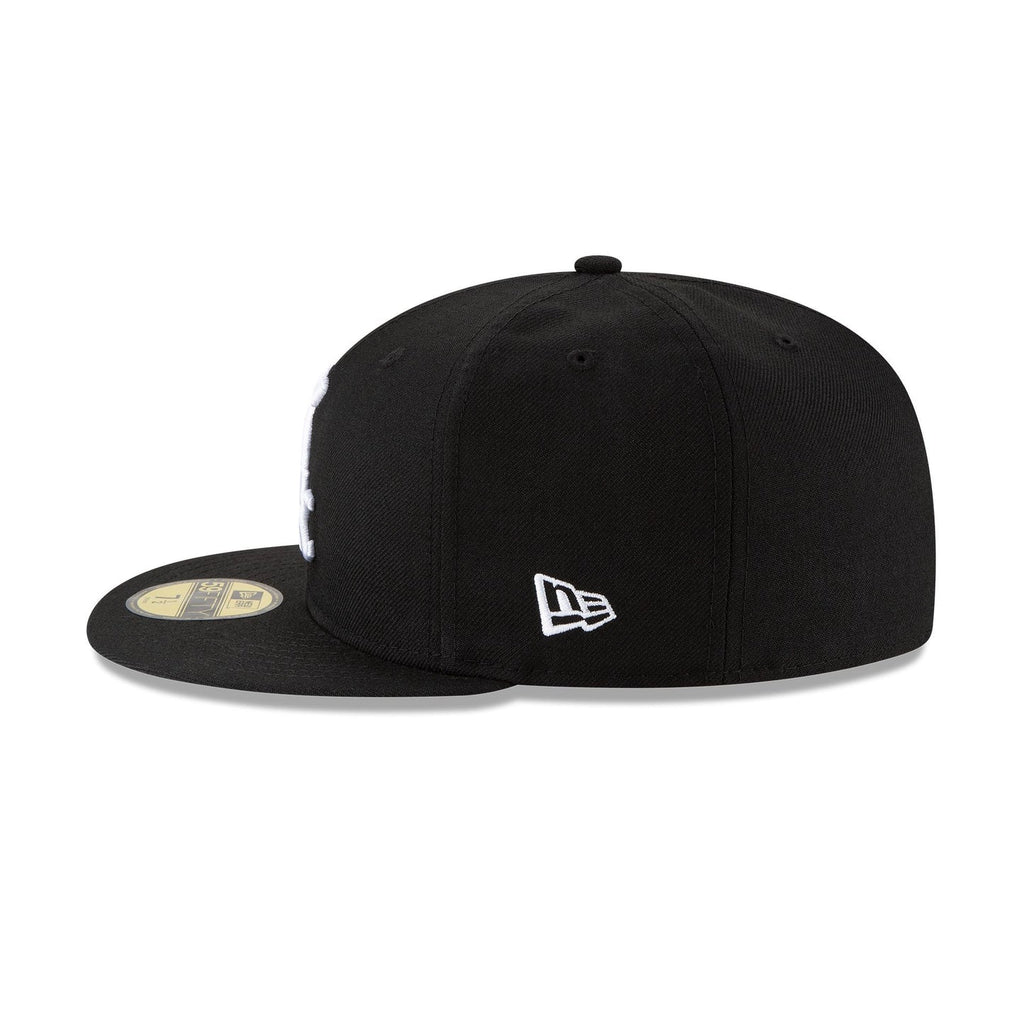 Gorra 59FIFTY FITTED De Los Chicago White Sox Black and White Basic