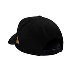 Gorra Snapback 9FORTY A-Frame De Los Angeles Dodgers Calavera Negra y Dorada