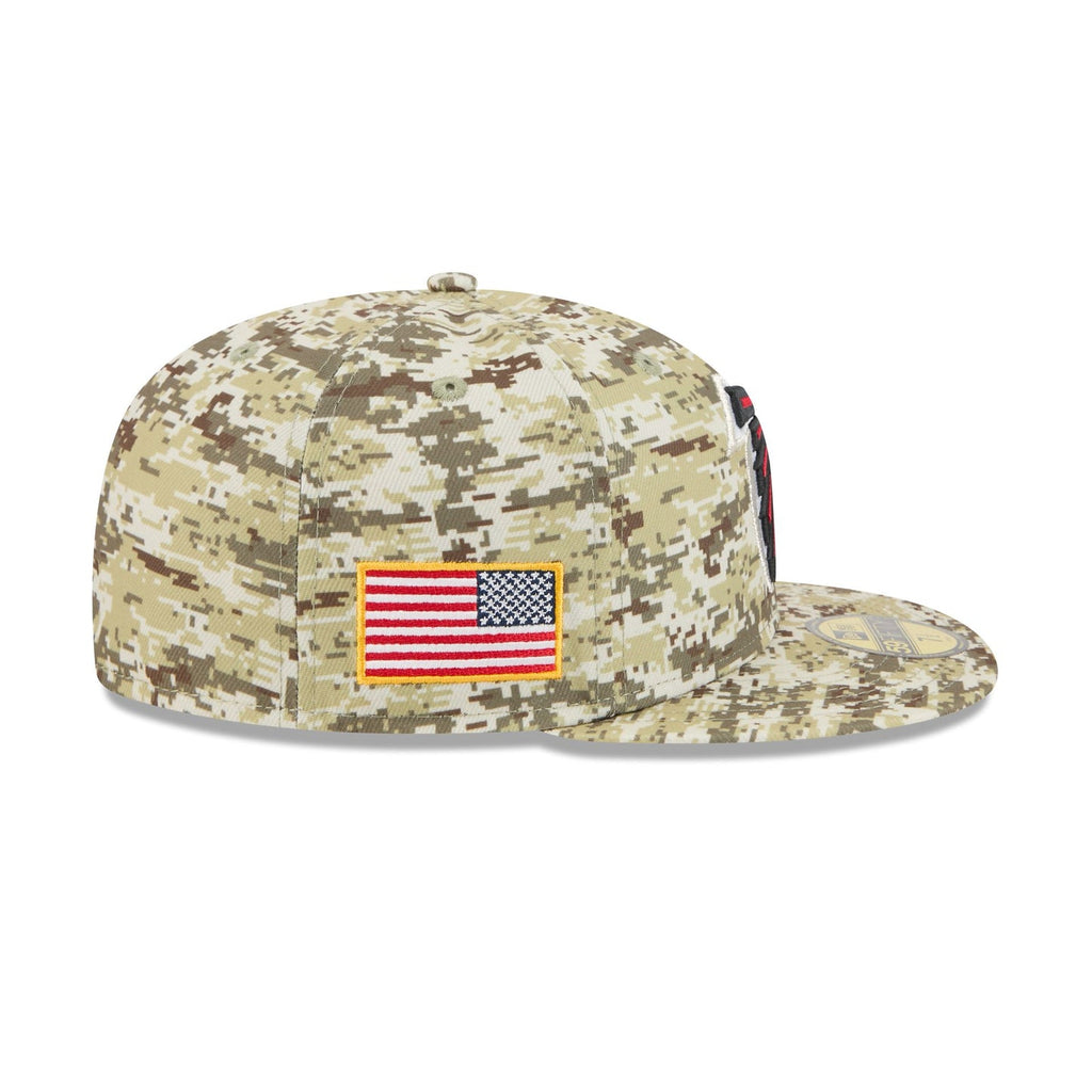 Gorra 59FIFTY FITTED De Los Atlanta Falcons 2025 Salute to Service Fan Gear