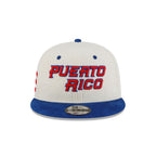 Gorra Snapback 9FIFTY Fifty De Puerto Rico 2026 World Baseball Classic White Corduroy