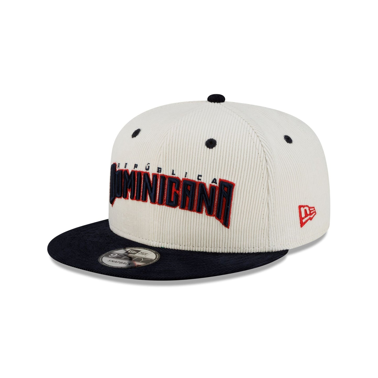 Gorra Snapback 9FIFTY Fifty De Dominican Republic 2026 World Baseball Classic White Corduroy