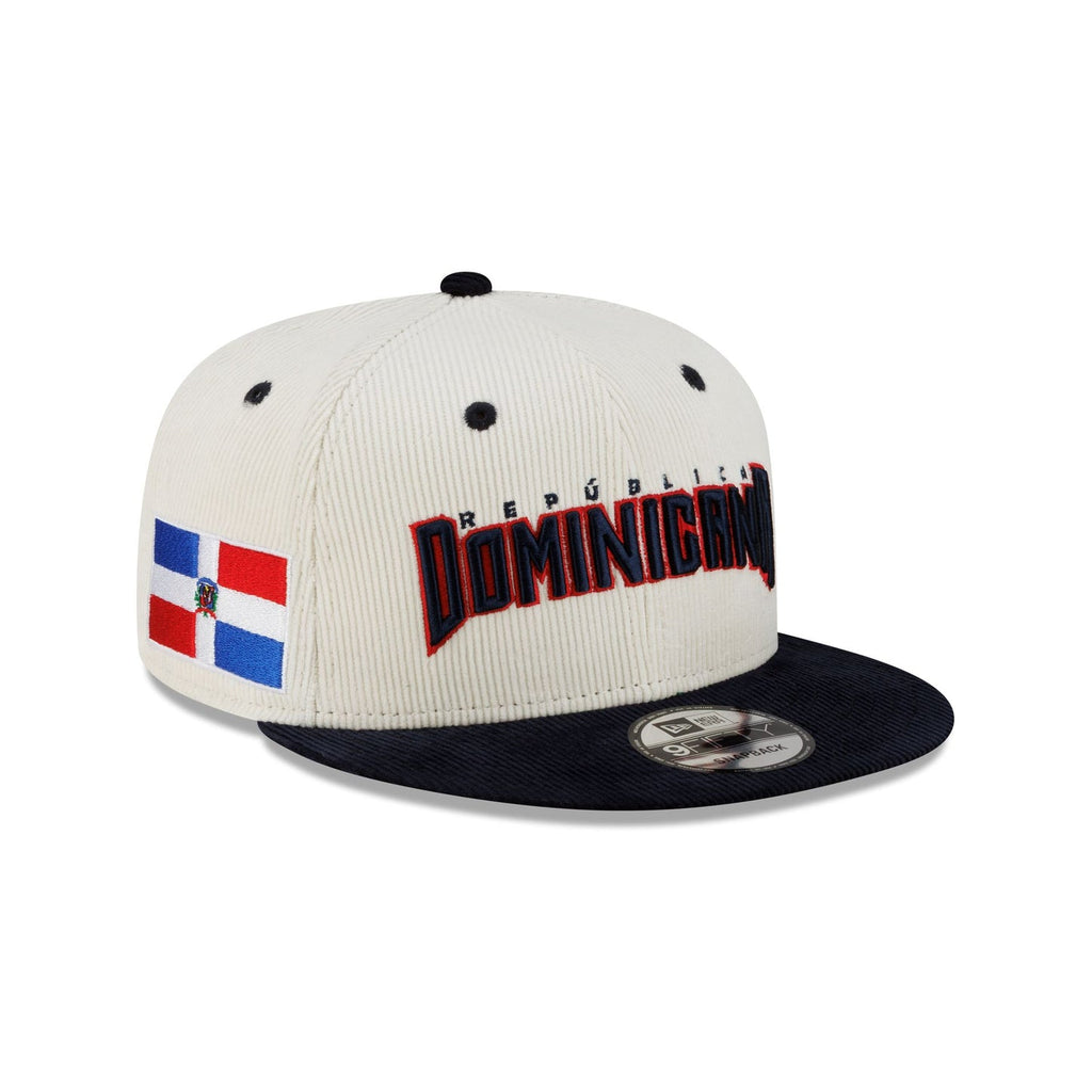 Gorra Snapback 9FIFTY Fifty De Dominican Republic 2026 World Baseball Classic White Corduroy