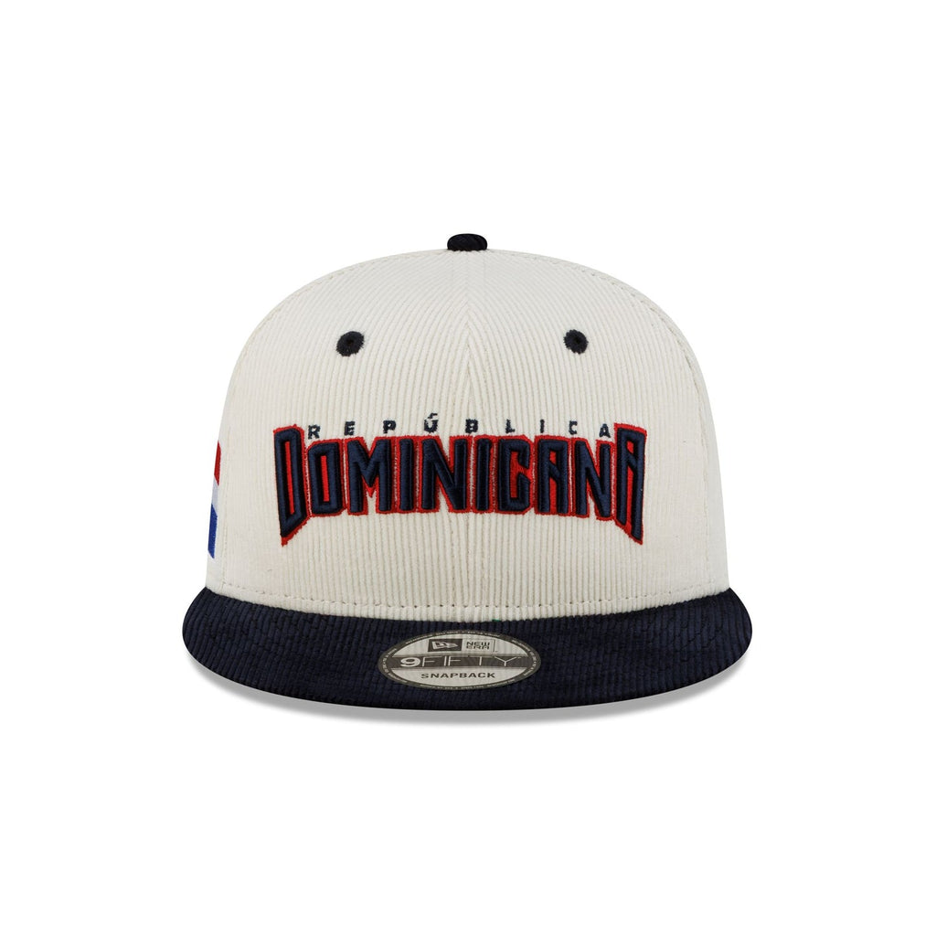 Gorra Snapback 9FIFTY Fifty De Dominican Republic 2026 World Baseball Classic White Corduroy