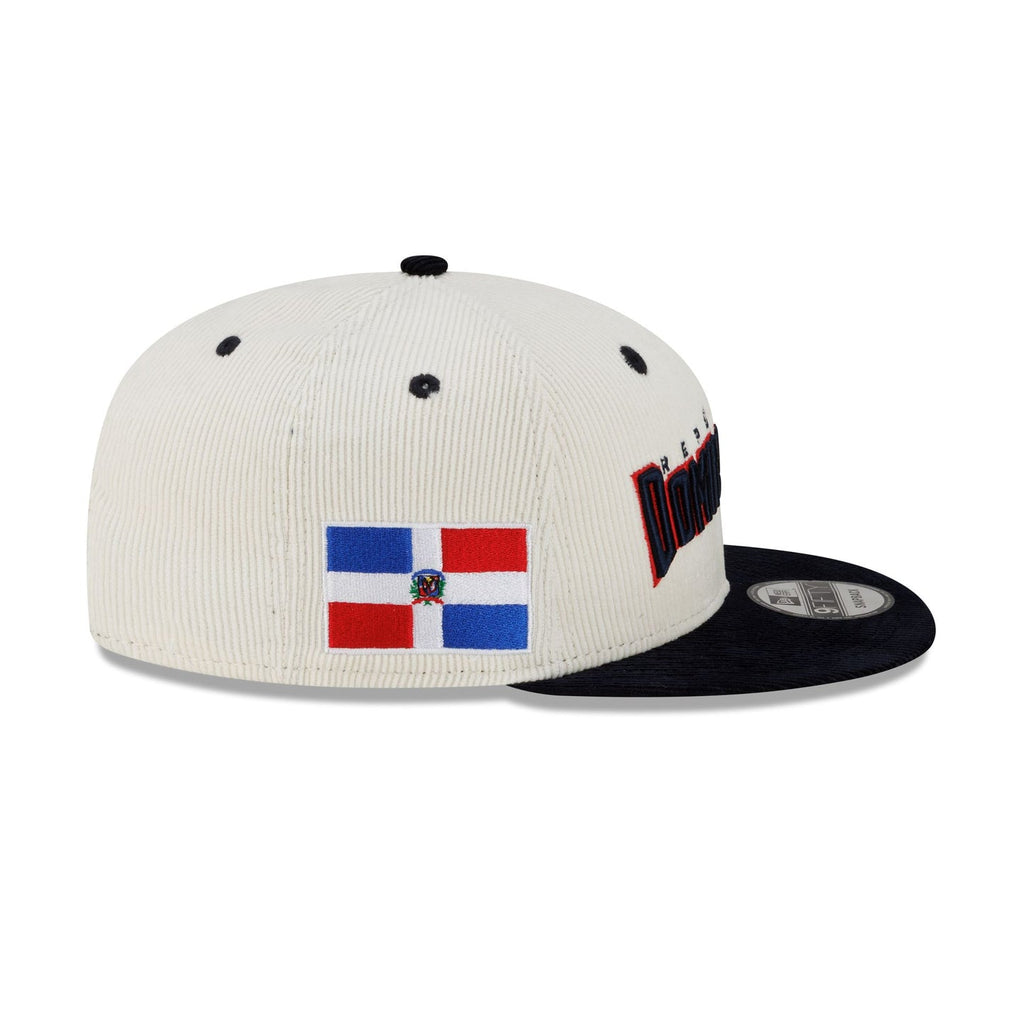 Gorra Snapback 9FIFTY Fifty De Dominican Republic 2026 World Baseball Classic White Corduroy