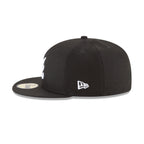 Gorra 59FIFTY FITTED De Los Atlanta Braves Black and White Basic
