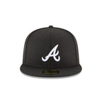 Gorra 59FIFTY FITTED De Los Atlanta Braves Black and White Basic