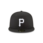 Gorra 59FIFTY FITTED De Los Pittsburgh Pirates Black and White Basic