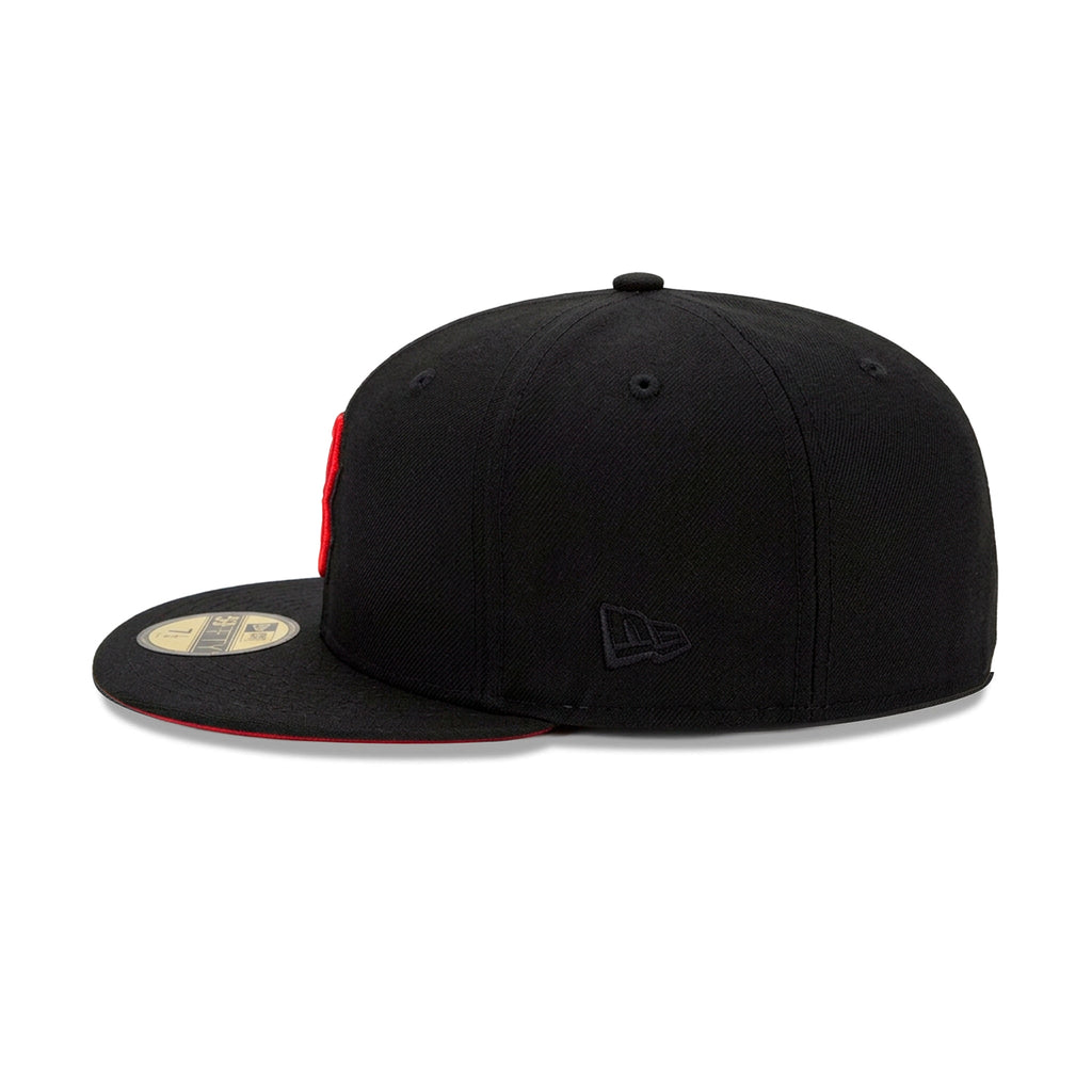 Gorra 59FIFTY FITTED De Los Anaheim Ducks Black and Red