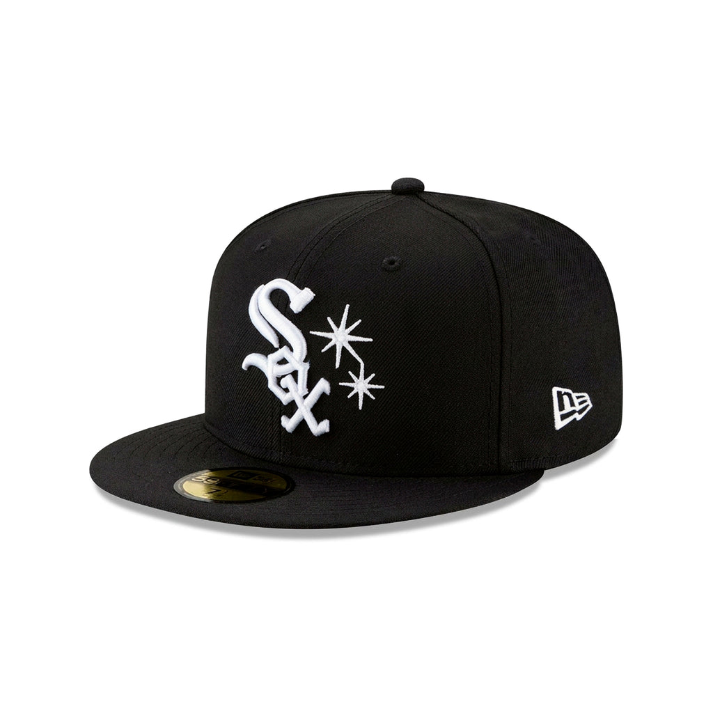 Gorra 59FIFTY FITTED De Los Chicago White Sox Stars Black and White Basic