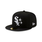 Gorra 59FIFTY FITTED De Los Chicago White Sox Stars Black and White Basic
