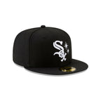 Gorra 59FIFTY FITTED De Los Chicago White Sox Stars Black and White Basic