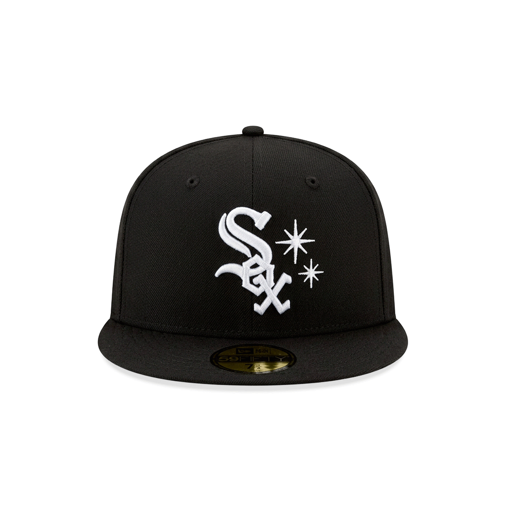 Gorra 59FIFTY FITTED De Los Chicago White Sox Stars Black and White Basic