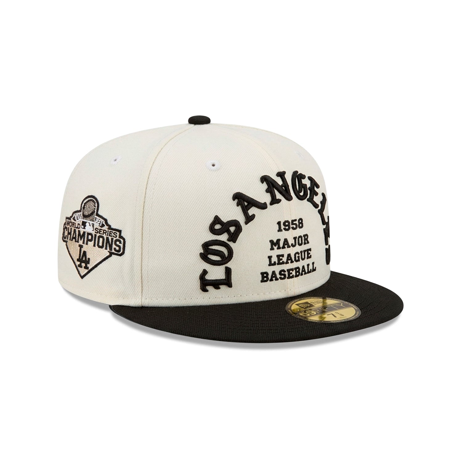 Gorra 59FIFTY FITTED De Los Angeles Dodgers 2024 World Series Side Patch