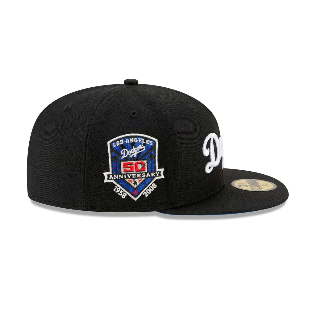 Gorra 59FIFTY FITTED De Los Angeles Dodgers 50 Anniversary Side Patch