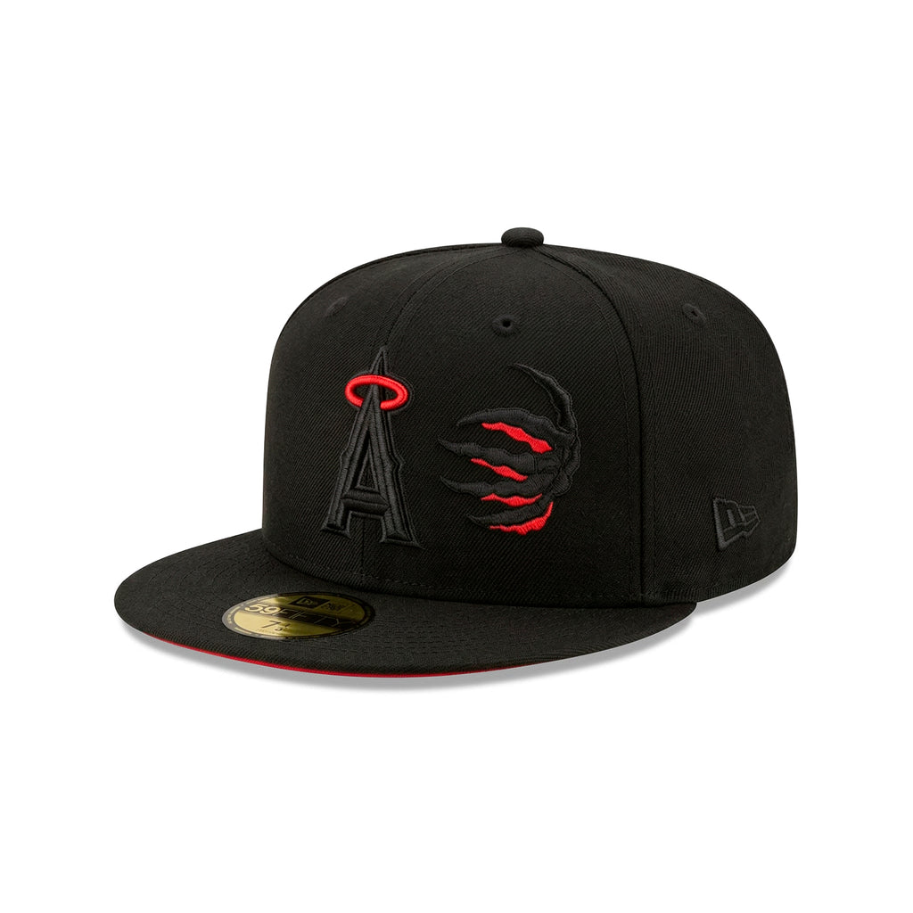 Gorra 59FIFTY FITTED De Los Angeles Angels Cracked Black