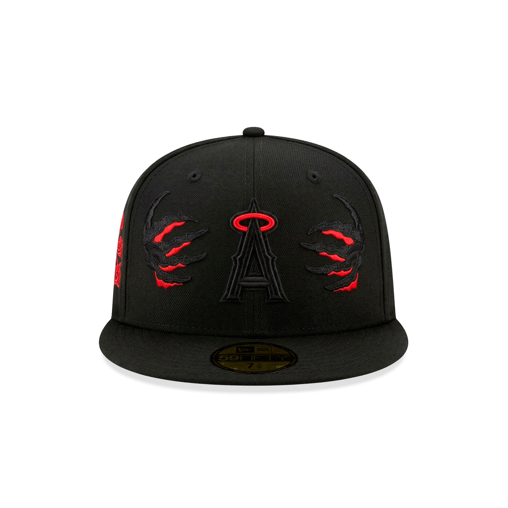 Gorra 59FIFTY FITTED De Los Angeles Angels Cracked Black