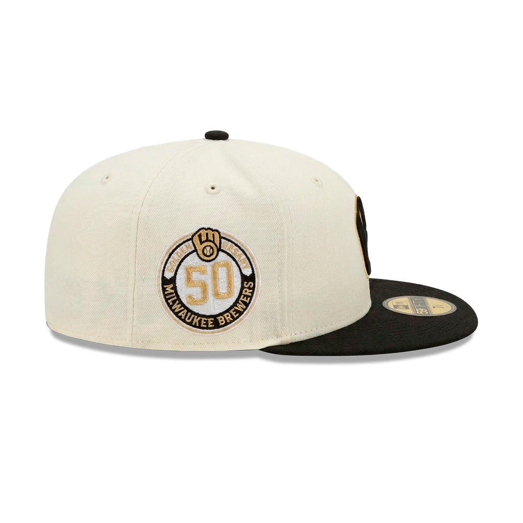 Gorra 59FIFTY FITTED De Los Milwaukee Brewers 50 Anniversary Side Patch