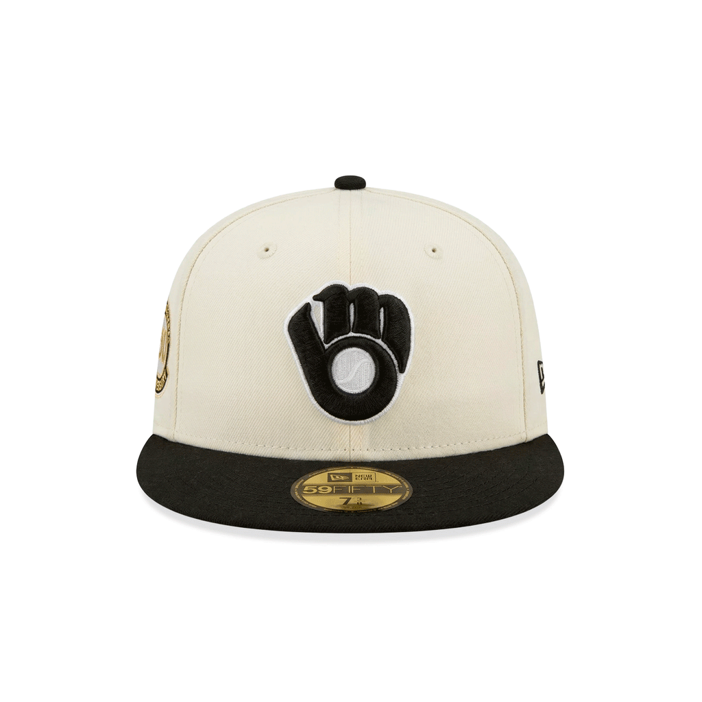 Gorra 59FIFTY FITTED De Los Milwaukee Brewers 50 Anniversary Side Patch