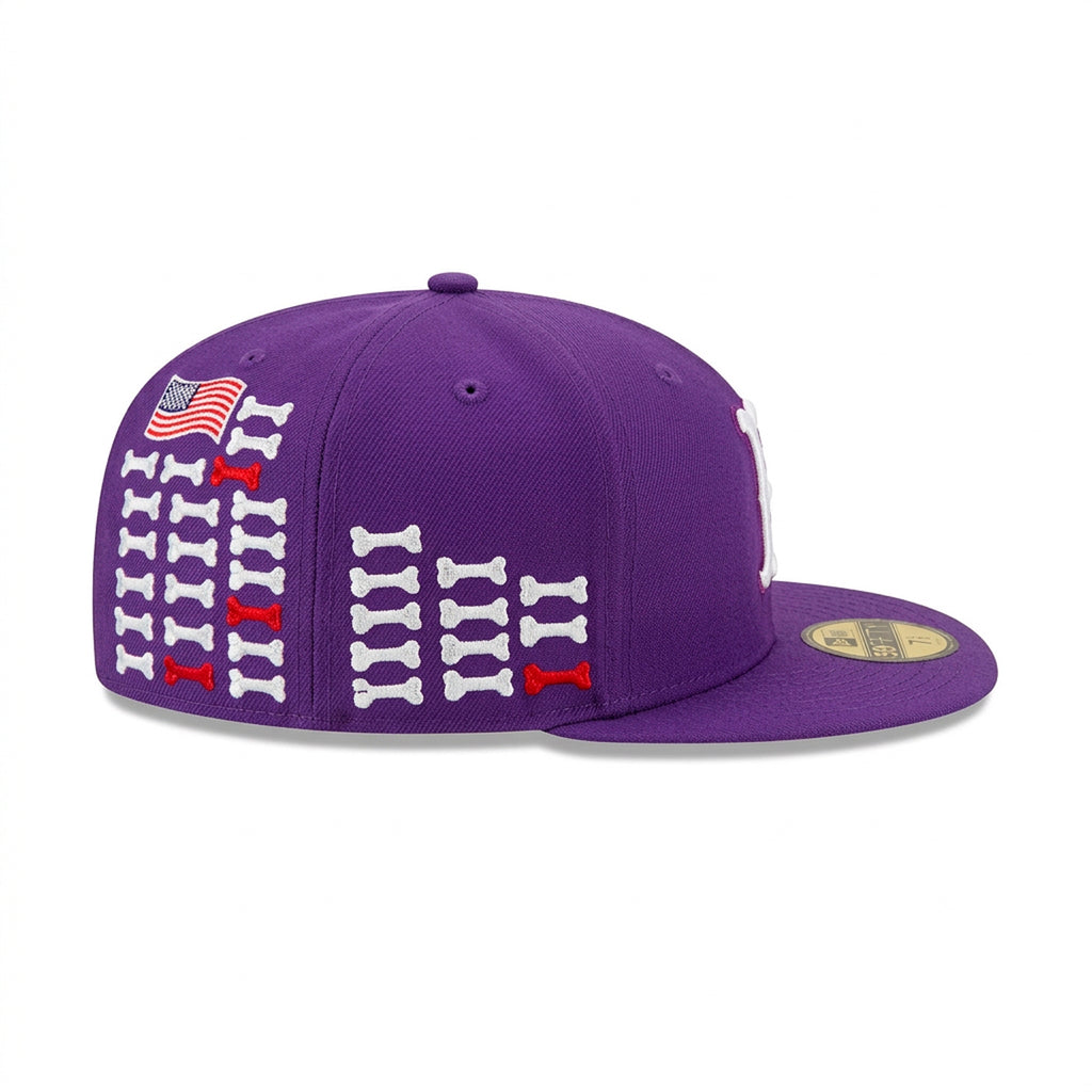 Gorra 59FIFTY FITTED De New Era X Supreme Bones Box Purple