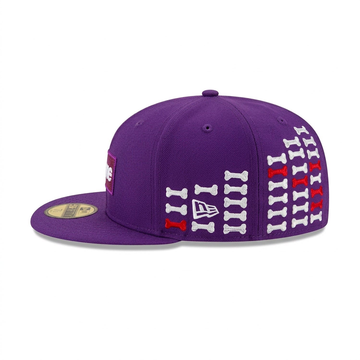 Gorra 59FIFTY FITTED De New Era X Supreme Bones Box Purple