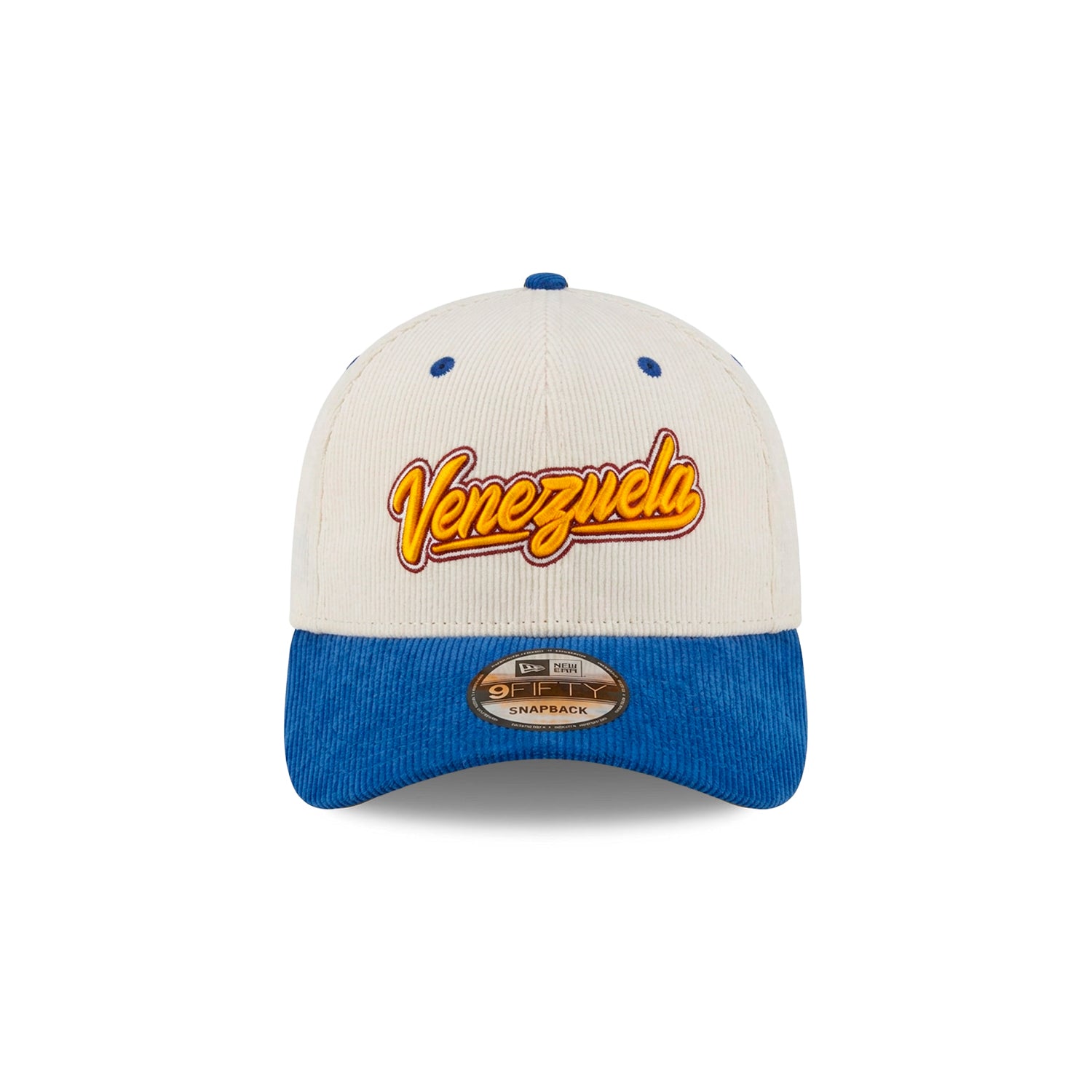 Gorra Snapback 9FORTY A-Frame De Venezuela 2026 World Baseball Classic White Corduroy